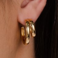 2400012500 - BRINCO DE ARGOLA DUPLA<br>QTDE PCT: 3 PR - VAL PCT: R$ 35,97 - PESO UNIT: 8,000g