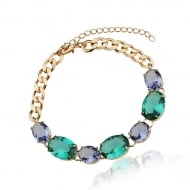 2403002100 - PULSEIRA C/PEDRA CORRENTE GRUMET T.V/AMETISTA<br>QTDE PCT: 3 PC - VAL PCT: R$ 65,70 - PESO UNIT: 11,000g