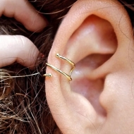 1700442800 - PIERCING DUPLO LISO<br>QTDE PCT: 5 PS - VAL PCT: R$ 9,30 - PESO UNIT: 0,500g