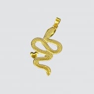 0301315500 - PINGENTE COBRA COM CORAO<br>QTDE PCT: 5 PC - VAL PCT: R$ 12,45 - PESO UNIT: 1,000g