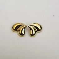 1600349100 - BRINCO GOTA VIRGULA DUPLA<br>QTDE PCT: 5 PAR - VAL PCT: R$ 31,00 - PESO UNIT: 2,840g