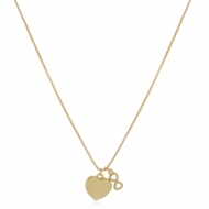 0204137000 - COLAR VENEZIANA CORAO LISO MINI INFINITO PEND. 40CM+5<br>QTDE PCT: 3 PC - VAL PCT: R$ 24,00 - PESO UNIT: 3,100g