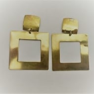 1600341000 - BR.CHAPA QUADRADO/QUADRADO COM BURACO<br>QTDE PCT: 5 PAR - VAL PCT: R$ 52,50 - PESO UNIT: 7,210g