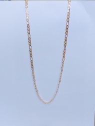 1304139300 - GARGANTILHA CORRENTE 3X1 COM 70 CM MASCULINA<br>QTDE PCT: 2 PC - VAL PCT: R$ 44,66 - PESO UNIT: 14,820g