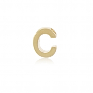 0201199100 - INICIAL LETRA C LISA PASSANTE<br>QTDE PCT: 5 PC - VAL PCT: R$ 17,50 - PESO UNIT: 0,800g