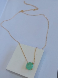 1304136800 - GARG. C/ PINGENTE REDONDO COM PEDRA FUSION - CONSULTE CORES<br>QTDE PCT: 1 PC - VAL PCT: R$ 27,22 - PESO UNIT: 3,700g
