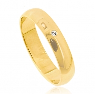 0502653800 - ANEL 5 MILIMETRO COM UMA PEDRA DE ZIRCONIA<br>QTDE PCT: 10 PC - VAL PCT: R$ 23,00 - PESO UNIT: 1,200g