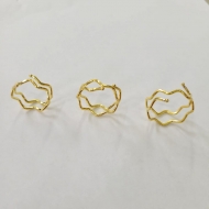 1702008000 - ANEL ZIG-ZAG DUPLO TAM 14/16/22MM<br>QTDE PCT: 3 PC - VAL PCT: R$ 6,63 - PESO UNIT: 1,100g