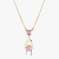 2404023400 - COLAR FILHOS UMA MENINA<br>QTDE PCT: 3 PC - VAL PCT: R$ 52,47 - PESO UNIT: 4,000g