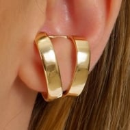 2400017900 - BRINCO DE DOIS AROS LISOS<br>QTDE PCT: 3 PR - VAL PCT: R$ 30,36 - PESO UNIT: 10,500g