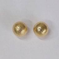 0100221600 - BOLA ABS CRAQUELADA 14MM<br>QTDE PCT: 5 PAR - VAL PCT: R$ 17,45 - PESO UNIT: 4,000g