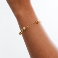 0303066900 - PULSEIRA METAL ESTILO GEOMETRICO<br>QTDE PCT: 5 PC - VAL PCT: R$ 19,75 - PESO UNIT: 3,100g