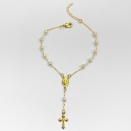 2303019900 - PULSEIRA DE TERO PROLA 4MM<br>QTDE PCT: 5 PC - VAL PCT: R$ 26,80 - PESO UNIT: 1,700g