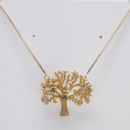 2404014600 - COLAR FILHOS 2 MENINOS ARVORE DA VIDA<br>QTDE PCT: 3 PC - VAL PCT: R$ 59,07 - PESO UNIT: 9,210g