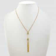 0304163400 - GARGANTILHA CORRENTE LAMINADA 45CM ZIRCONIA QUADRADA<br>QTDE PCT: 5 PC - VAL PCT: R$ 43,50 - PESO UNIT: 6,100g