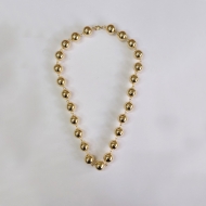 0104026000 - COLAR DE BOLAS 14MM<br>QTDE PCT: 1 PC - VAL PCT: R$ 22,26 - PESO UNIT: 37,530g