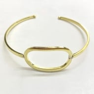 1703113200 - PULSEIRA FIO LAM COM OVAL TAM 60MM<br>QTDE PCT: 3 PC - VAL PCT: R$ 17,70 - PESO UNIT: 5,300g