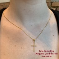 1701124700 - PINGENTE CRUZ GRANDE TAM 30MM<br>QTDE PCT: 5 PS - VAL PCT: R$ 11,50 - PESO UNIT: 0,400g