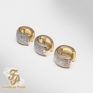 1900051900 - TRIO DE BRINCO FALSA PEDRA ARREDONDADO<br>QTDE PCT: 3 PAR - VAL PCT: R$ 46,29 - PESO UNIT: 14,200g