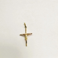 1601652000 - PINGENTE CRUZ COM CRISTO P<br>QTDE PCT: 5 PC - VAL PCT: R$ 16,95 - PESO UNIT: 0,880g