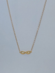1304139600 - GARGANTILHA CHOCKER C/ PINGENTE INFINITO GRAVEJADO<br>QTDE PCT: 3 PC - VAL PCT: R$ 23,16 - PESO UNIT: 2,270g