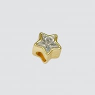 0301315300 - PINGENTE PARA PULSEIRAS PEDRA ESTRELA 12MM<br>QTDE PCT: 5 PC - VAL PCT: R$ 15,25 - PESO UNIT: 3,700g