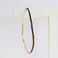 0103013900 - PULSEIRA DE STRASS SS6,5 PRETA<br>QTDE PCT: 10 PC - VAL PCT: R$ 33,70 - PESO UNIT: 1,820g