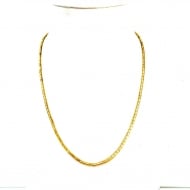 0504813000 - COLAR DE CANUTILHO LISO 45 CM<br>QTDE PCT: 3 PC - VAL PCT: R$ 42,90 - PESO UNIT: 7,100g