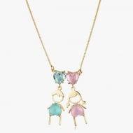 2404023200 - COLAR FILHOS UM CASAL<br>QTDE PCT: 3 PC - VAL PCT: R$ 68,97 - PESO UNIT: 7,400g