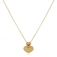 0204139800 - COLAR CORAO LISO C/CORAO 6MM RUBELITA VENEZ 40CM + 5CM<br>QTDE PCT: 3 PC - VAL PCT: R$ 17,10 - PESO UNIT: 4,800g