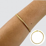 0303064200 - PULSEIRA COBRA MAIS FINA 18 CM<br>QTDE PCT: 5 PC - VAL PCT: R$ 34,75 - PESO UNIT: 3,800g