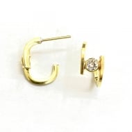 1700466600 - BRINCO OVAL CORTE ZIRCONIA TAM 18MM<br>QTDE PCT: 3 PAR - VAL PCT: R$ 21,30 - PESO UNIT: 3,000g