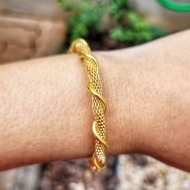 1703110200 - PULSEIRA FIO TORCIDO 2MM COM CORRENTE<br>QTDE PCT: 2 PC - VAL PCT: R$ 28,00 - PESO UNIT: 9,300g