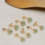 1900052800 - TRIO DE CORAAO VERDE CLARO 4MM, 5MM, 6MM<br>QTDE PCT: 5 PAR - VAL PCT: R$ 23,05 - PESO UNIT: 1,200g