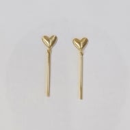 0100222400 - BRINCO CORAO COM PALITO<br>QTDE PCT: 5 PAR - VAL PCT: R$ 10,40 - PESO UNIT: 1,660g