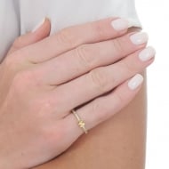 1902026700 - ANEL DE LETRA M COM PEDRAS DE ZIRCONIA NA LATERAL<br>QTDE PCT: 3 PC - VAL PCT: R$ 16,23 - PESO UNIT: 1,000g