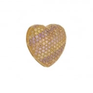 1901010700 - PINGENTE PASSANTE DE CORAAO MULTICOR<br>QTDE PCT: 1 PC - VAL PCT: R$ 25,20 - PESO UNIT: 3,500g