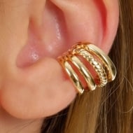 2400014700 - PIERCING 3 ELOS LISOS E 1 TORCIDO<br>QTDE PCT: 5 PC - VAL PCT: R$ 28,60 - PESO UNIT: 3,300g