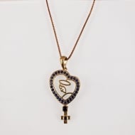2204033800 - COLAR CORAO C/ NOSSA SENHORA<br>QTDE PCT: 2 PC - VAL PCT: R$ 35,80 - PESO UNIT: 3,600g