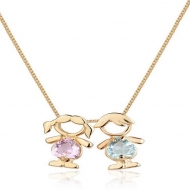 2404016000 - CHOKER 30CM COM CORAO ZIRCONIA<br>QTDE PCT: 3 PC - VAL PCT: R$ 29,37 - PESO UNIT: 3,700g