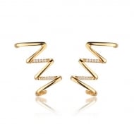 2400042900 - BRINCO ZIG ZAG COM MICRO ZIRCONIA<br>QTDE PCT: 3 PAR - VAL PCT: R$ 75,57 - PESO UNIT: 3,300g