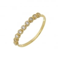 1902026600 - ANEL COM NOVE PEDRAS DE 1.5MM<br>QTDE PCT: 5 PC - VAL PCT: R$ 30,05 - PESO UNIT: 0,800g