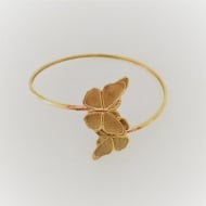 1603348100 - BRACELETE FIO FINO 2 BORBOLETA<br>QTDE PCT: 5 PC - VAL PCT: R$ 36,50 - PESO UNIT: 5,270g
