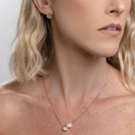0608212000 - CONJUNTO PROLA E PEDRA<br>QTDE PCT: 2 PC - VAL PCT: R$ 21,80 - PESO UNIT: 4,800g