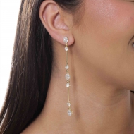 2300036000 - BRINCOS ZIRCONIAS OVAIS, REDONDAS E OSSINHOS GRANDES<br>QTDE PCT: 5 PAR - VAL PCT: R$ 42,30 - PESO UNIT: 4,400g