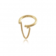 1700434400 - PIERCING ARO COM CORRENTE VENEZIANA TAM 10MM<br>QTDE PCT: 5 PS - VAL PCT: R$ 15,00 - PESO UNIT: 0,500g