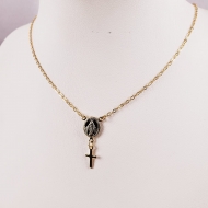 2204035200 - COLAR NOSSA SENHORA DA GRAA<br>QTDE PCT: 2 PC - VAL PCT: R$ 10,20 - PESO UNIT: 1,900g