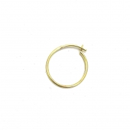 1700391500 - BRINCO ARGOLA TAM. 15MM<br>QTDE PCT: 5 PAR - VAL PCT: R$ 12,30 - PESO UNIT: 0,700g