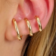 2400009900 - PIERCING COM 3 AROS<br>QTDE PCT: 5 PC - VAL PCT: R$ 39,60 - PESO UNIT: 4,000g