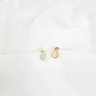 0600504000 - BRINCO ZIRCONIA GOTA 10 X 7  PINO<br>QTDE PCT: 5 PAR - VAL PCT: R$ 29,50 - PESO UNIT: 1,200g